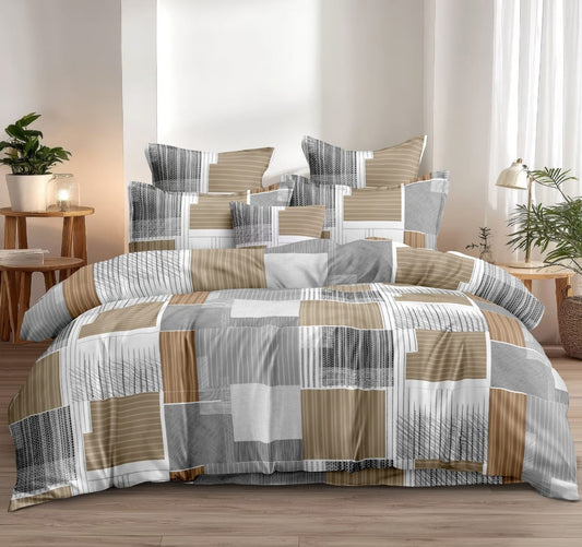Greywood Mosaic Glace Cotton 300TC Bedsheet