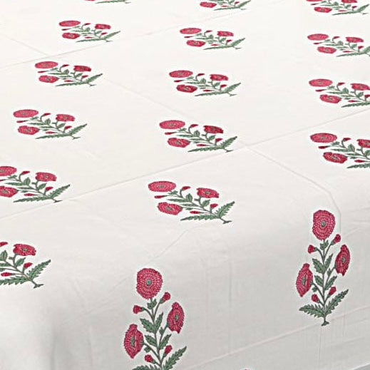 Gulmohar Pink 400TC 100% Pure Cotton Bedsheet