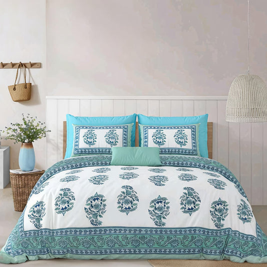Sky Petals 400TC 100% Pure Cotton Bedsheet- Super King (Copy)