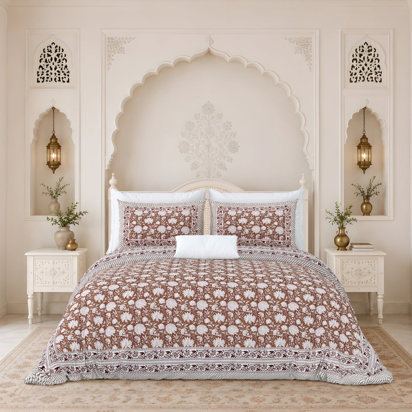 Cocoa Botanica 400TC 100% Pure Cotton Bedsheet- Super King