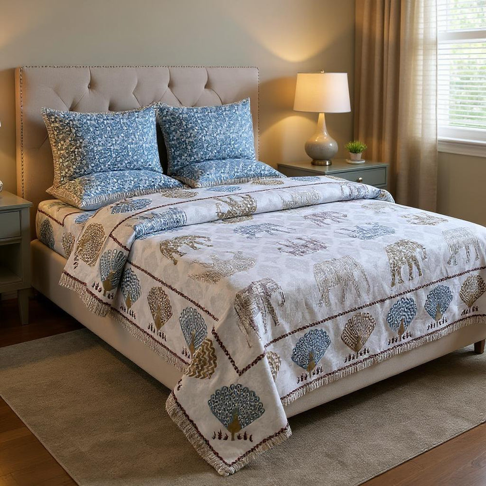 450TC Royal White Heritage 100% Pure Cotton Bedsheet