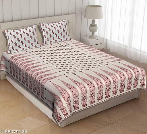 Rosewood Grace 400TC Print 100% Pure Cotton Bedsheet
